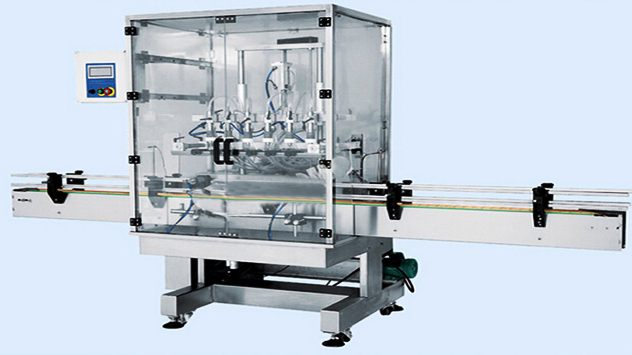 Линеарни стаклени шишиња со пена од стакло, автоматска опрема за полнење тегли со машина за полнење со проток8