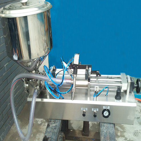 машина за полнење течен вискозитет со сос за храна со преносни рачни млазници